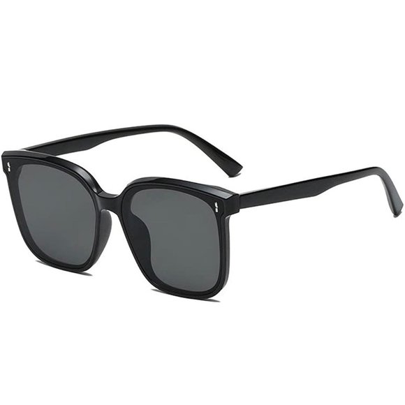 OIMG Vintage Square Sunglasses Women Oversized Sunglass Men Retro Black Sun Glas - Picture 5 of 8